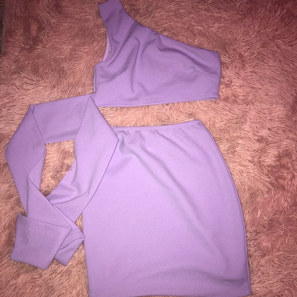 Purple mini dress
